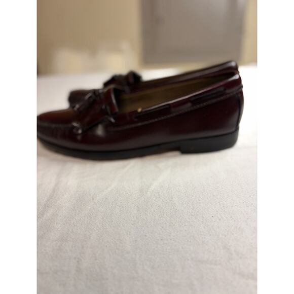 VTG Bostonian Heritage Tassel Loafers Men’s 9.5 /10 Leather Sole Burgundy USA main image 8